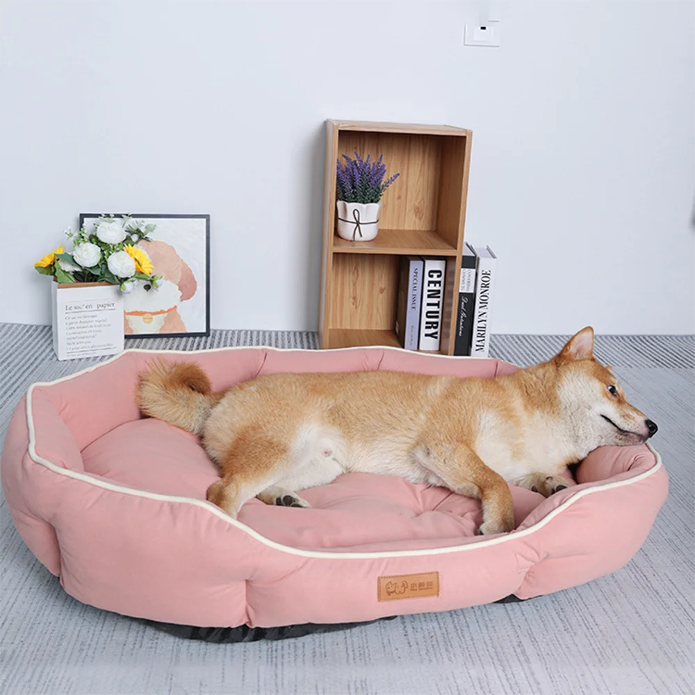 Canapé de Luxe pour Chien et Chat – Lit Douillet Grande Capacité & Coussin Hivernal